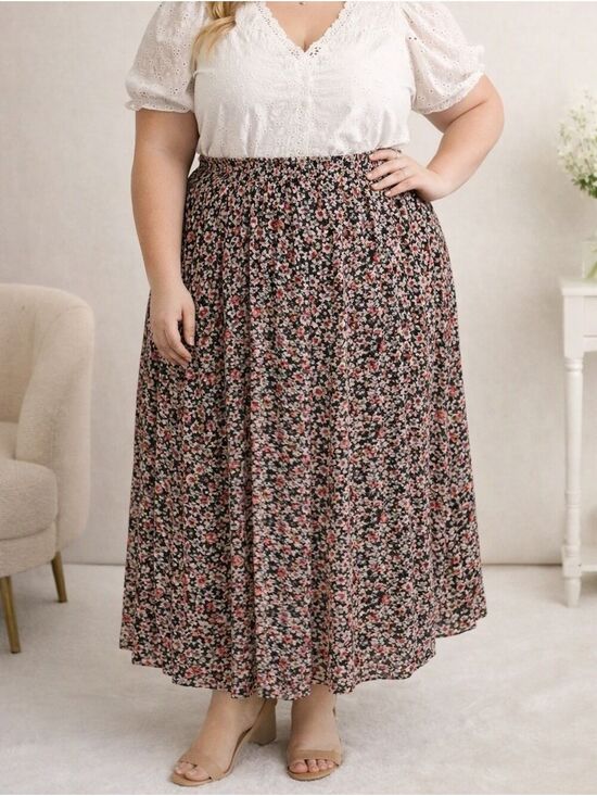 Vintage Dresses & Skirts - Womens DitzyFloral Pleated Women’s Prairiecore Cottagecore Skirt. 16